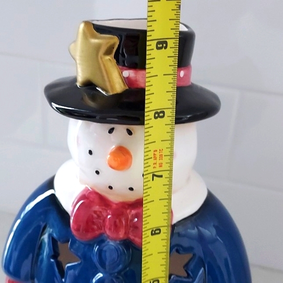 HOME INTERIORS Snowman Candle Holder Vintage - Picture 6 of 6